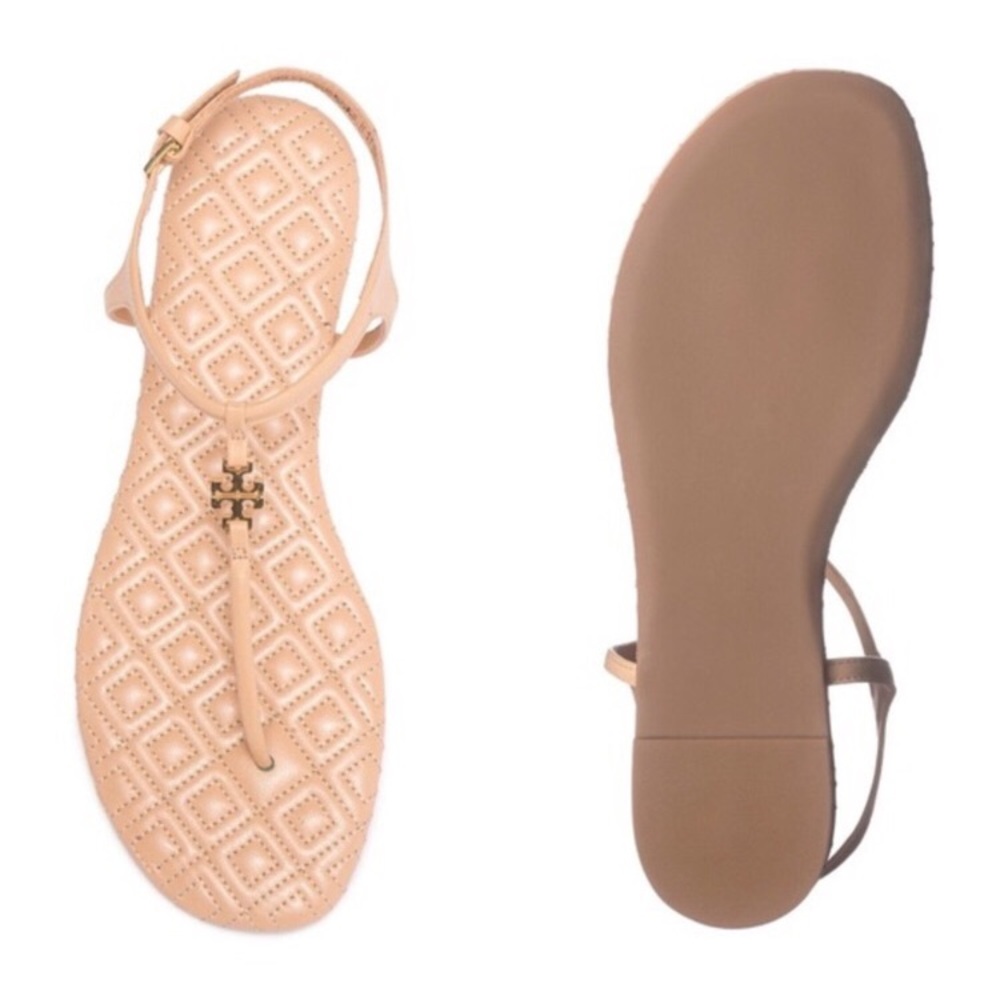Tory Burch Marion quilted t strap sandals